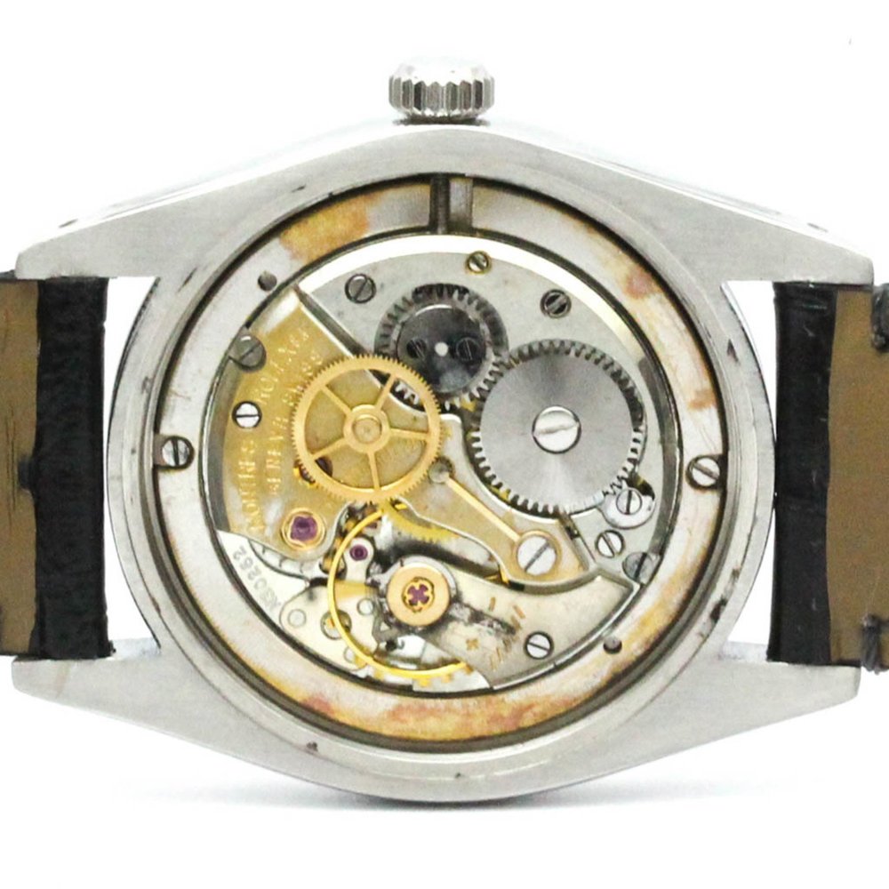 Rolex Oysterdate Black Dial Silver Case Watch - Picture 5 of 16